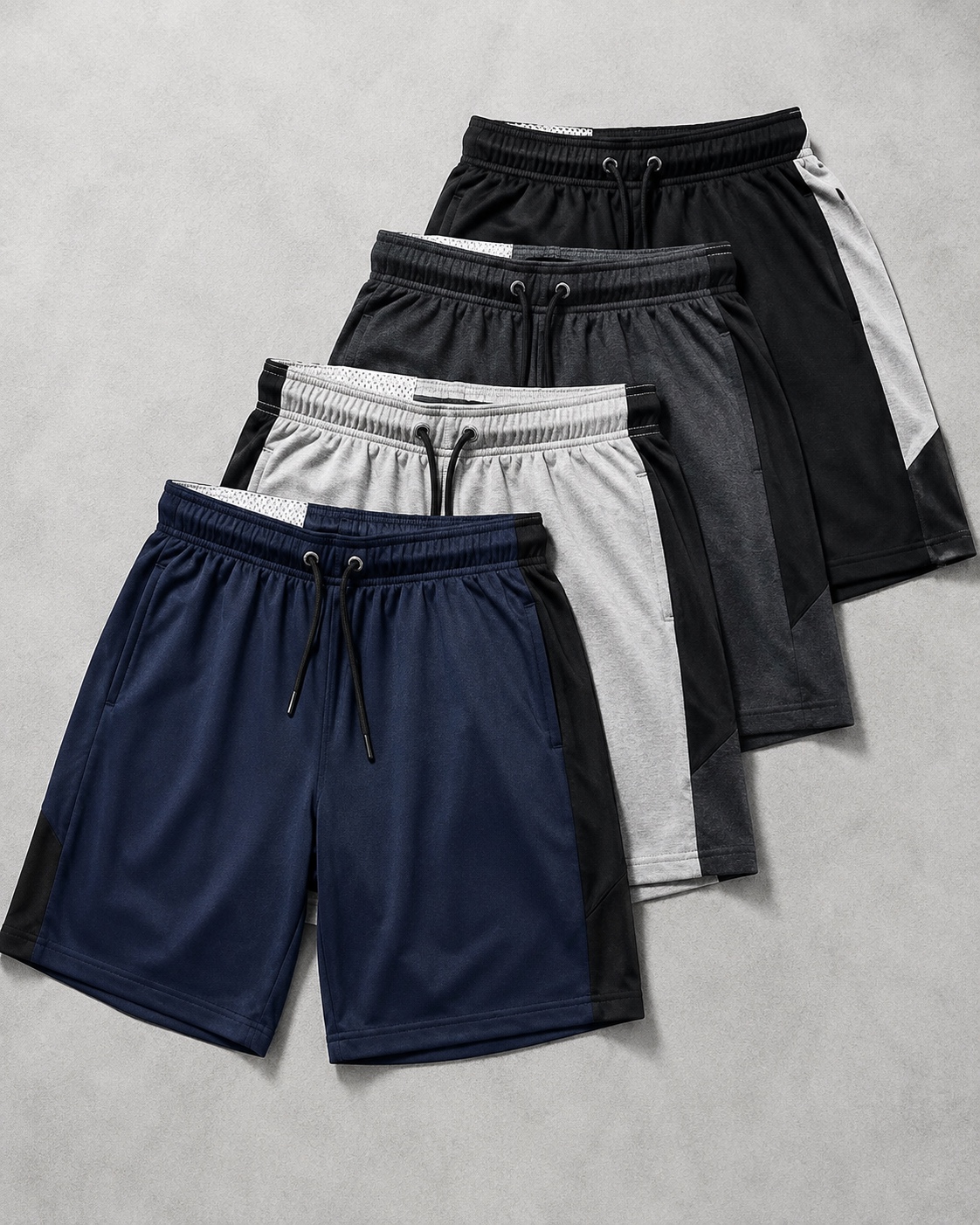 Athletic fleece short assortment